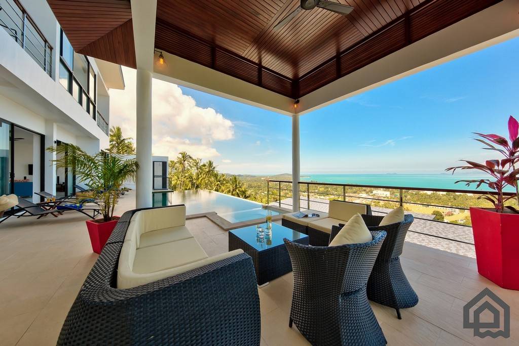 Sea View Modern Maenam Villa For Sale, Koh Samui