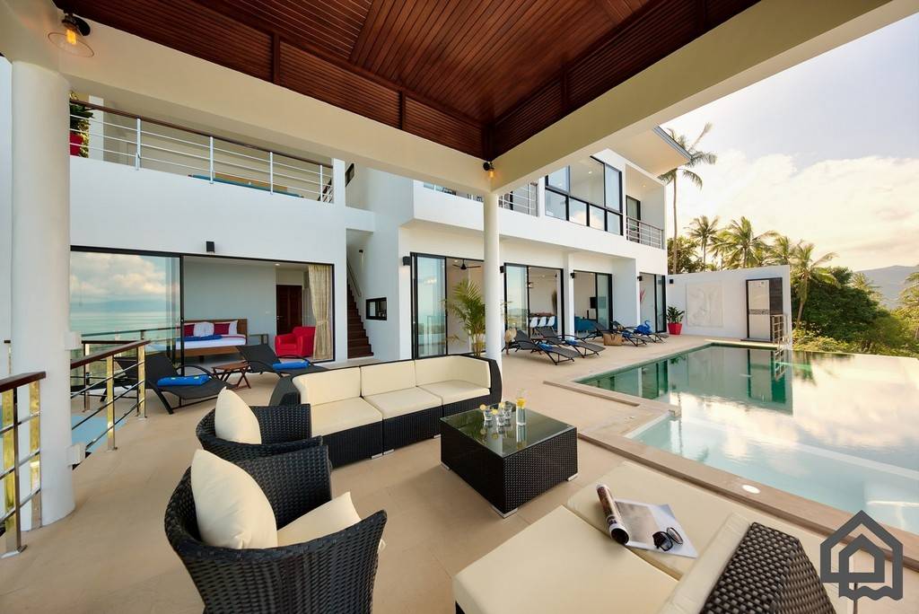 Sea View Modern Maenam Villa For Sale, Koh Samui