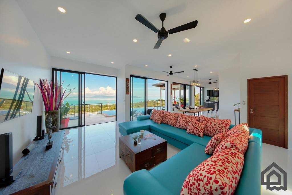 Sea View Modern Maenam Villa For Sale, Koh Samui