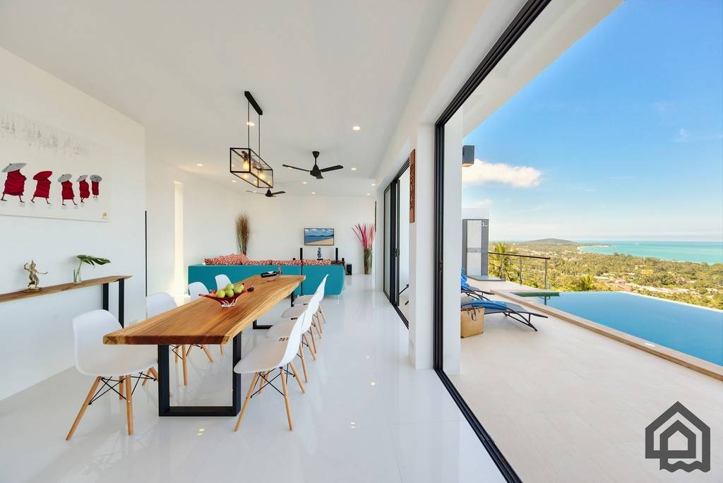 Sea View Modern Maenam Villa For Sale, Koh Samui