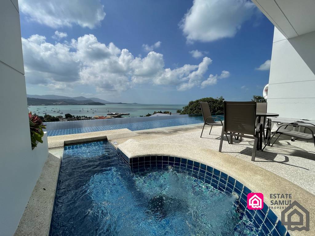 sea view pool apartment