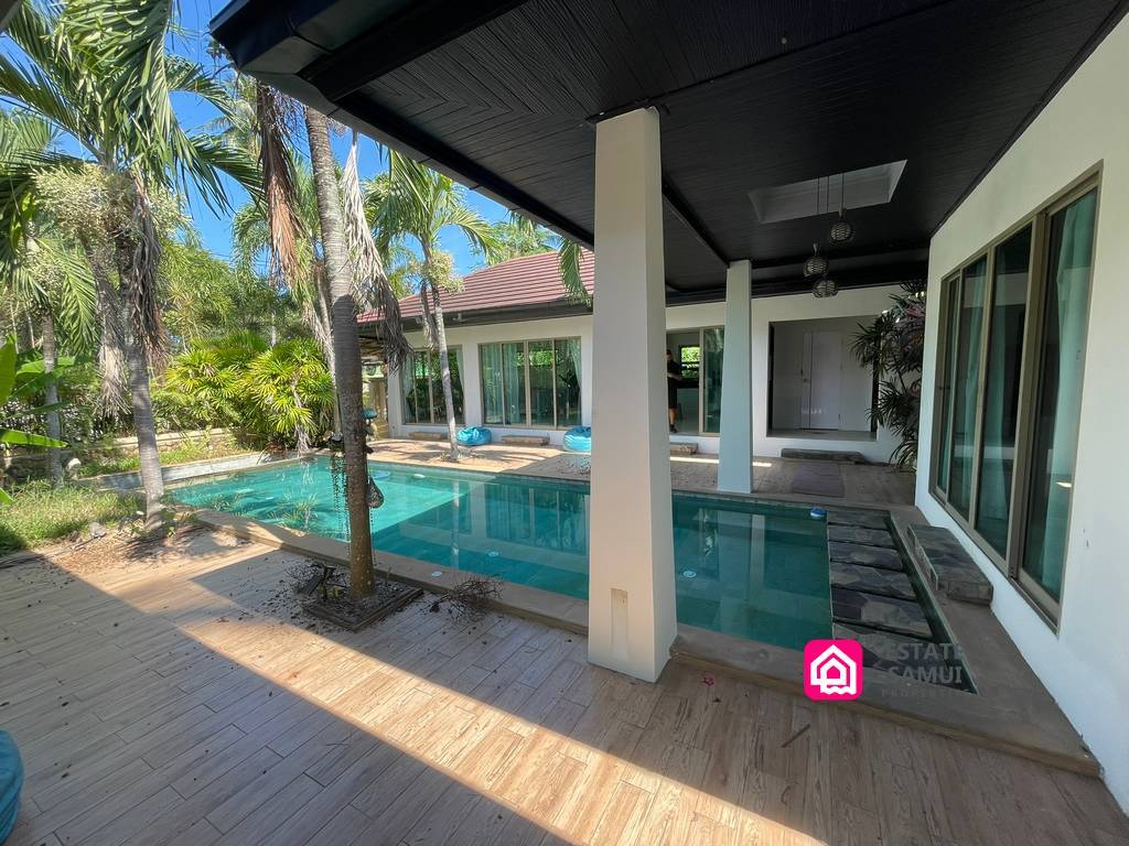 balinese pool villa for sale, koh samui