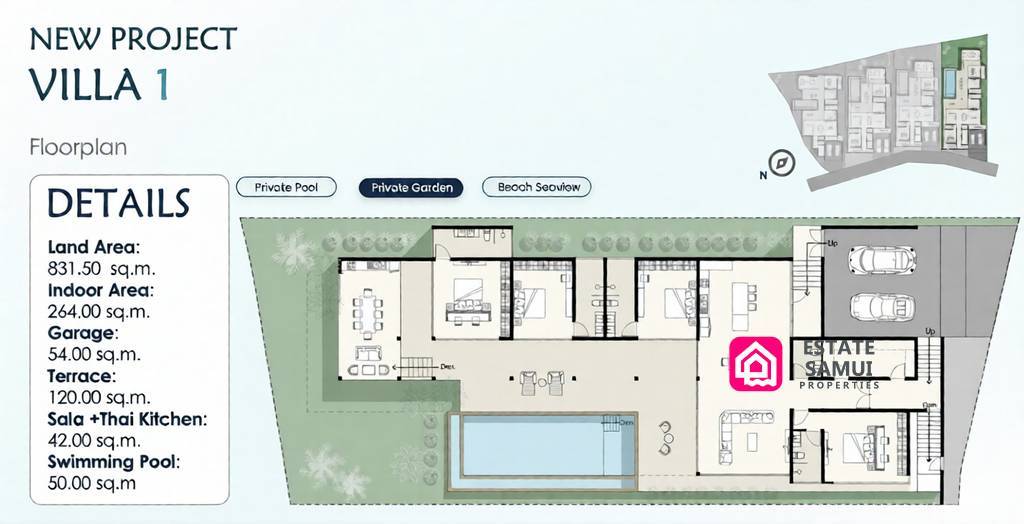 villa floorplan