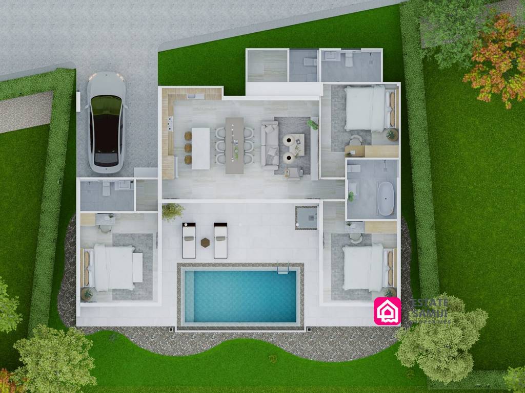 Peaceful Maenam Villa For Sale