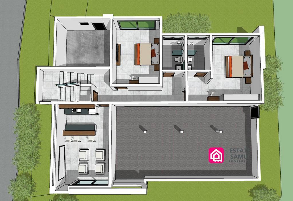 Spacious Modern Pool Villa
