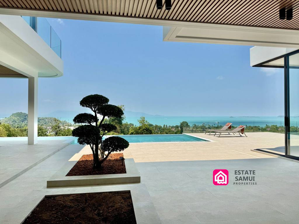 sea view contemporary villas for sale, koh samui