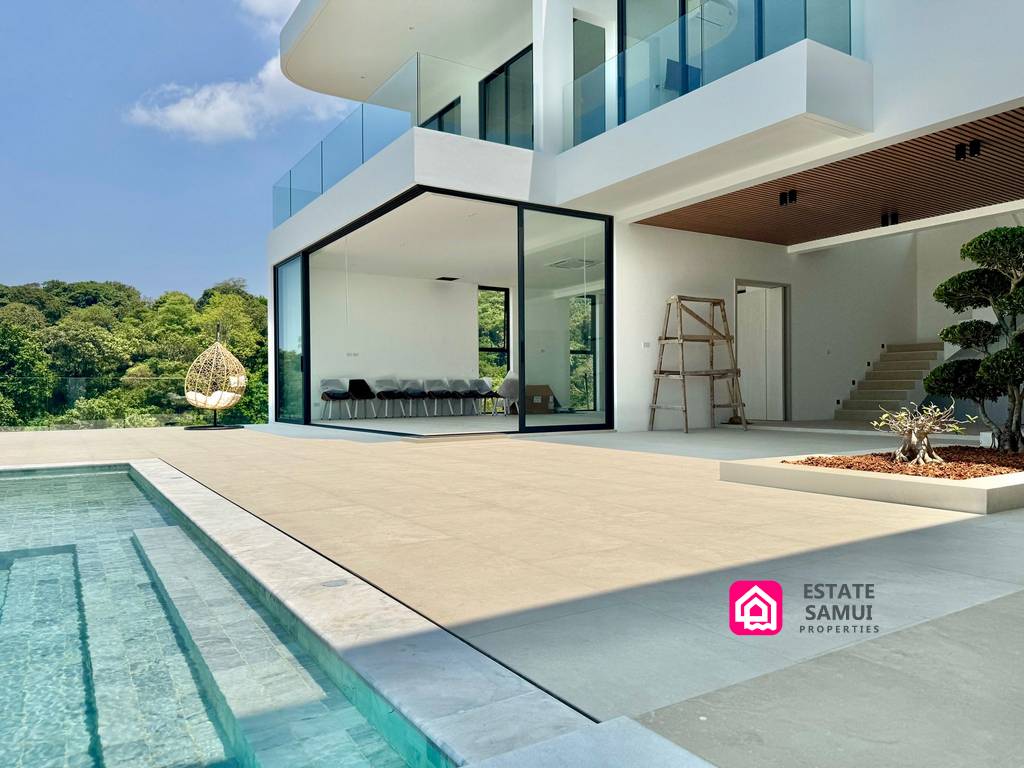 sea view contemporary villas for sale, koh samui