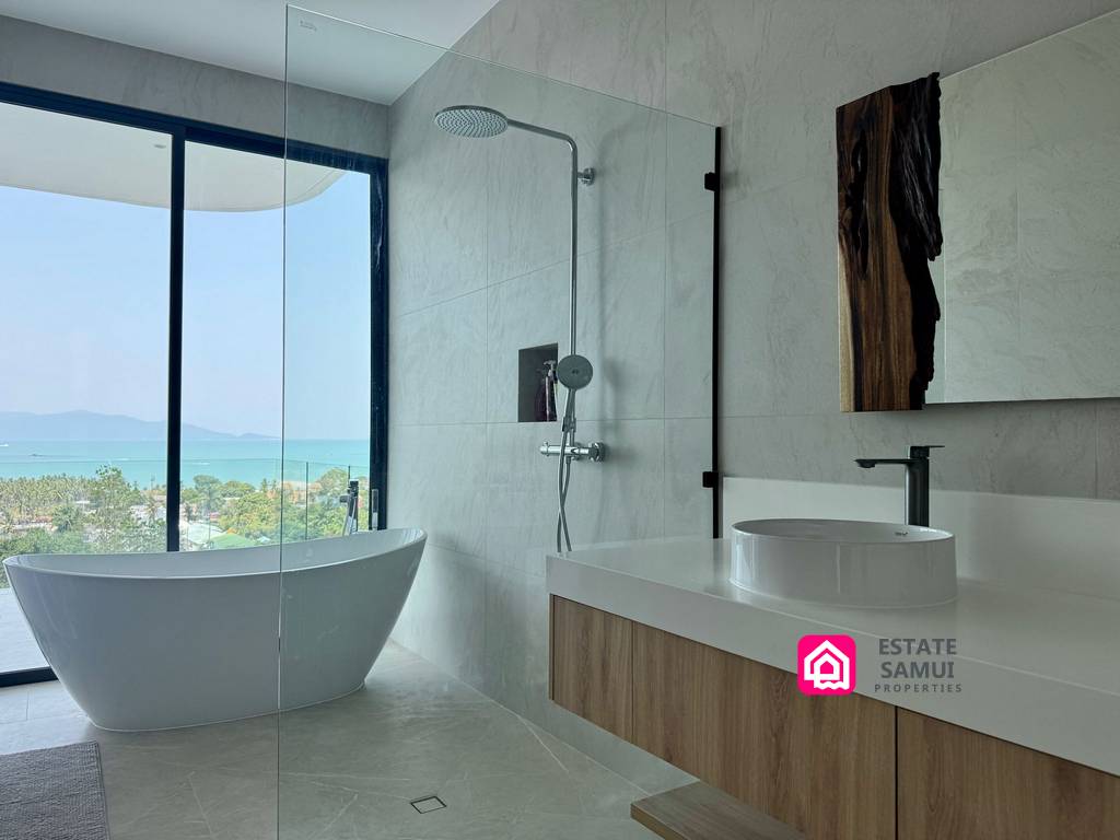 sea view contemporary villas for sale, koh samui