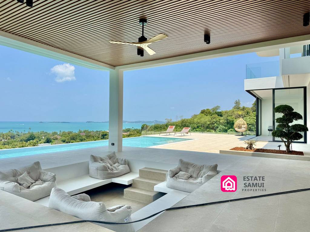 sea view contemporary villas for sale, koh samui