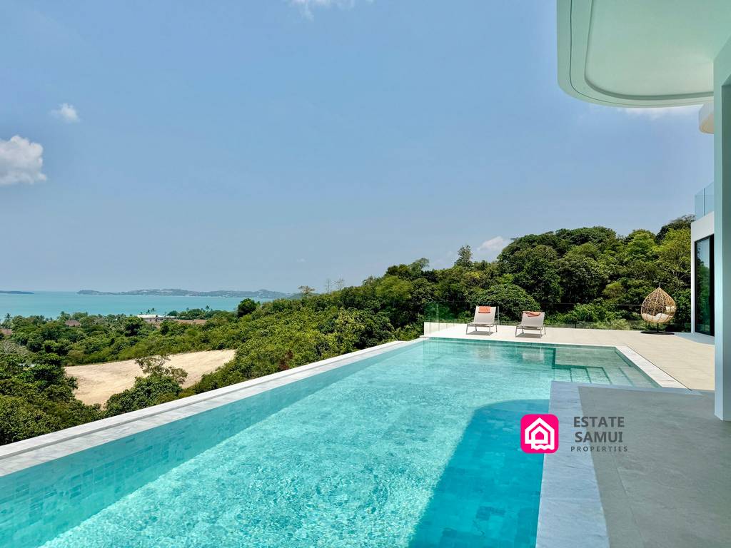 sea view contemporary villas for sale, koh samui