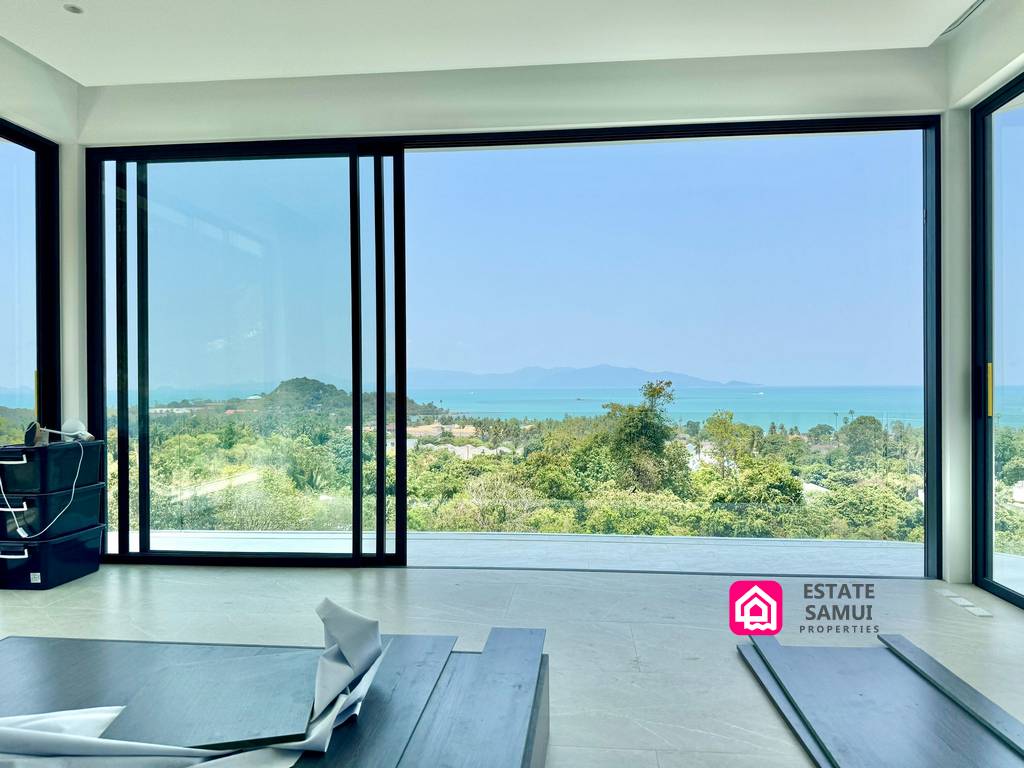 sea view contemporary villas for sale, koh samui