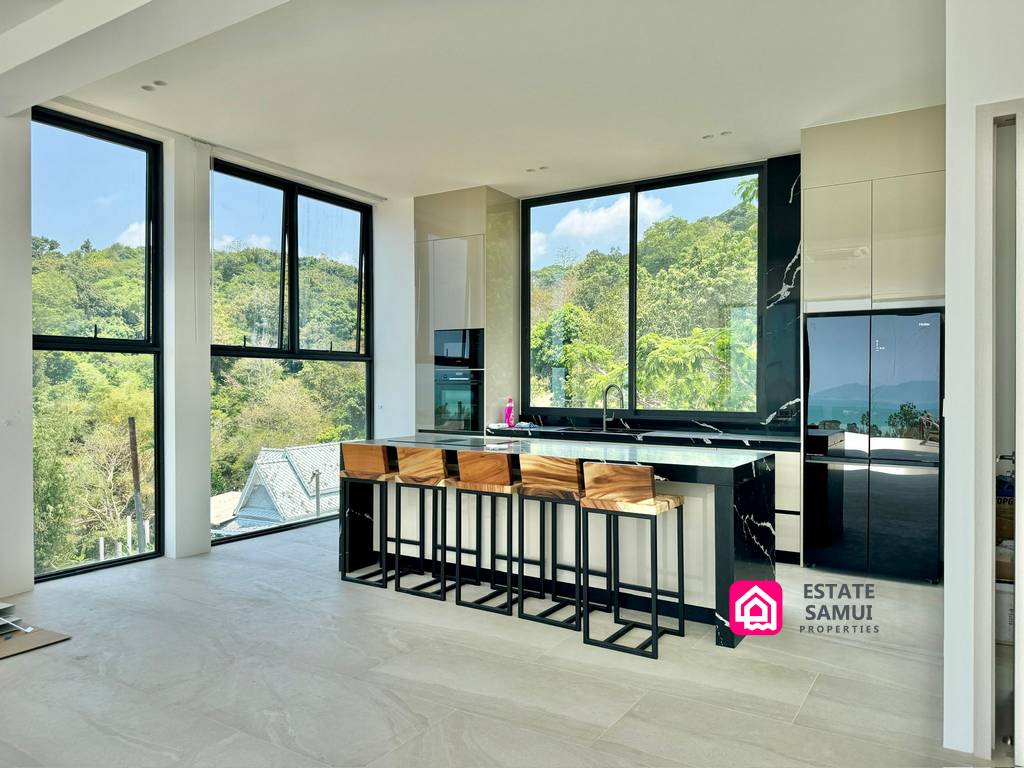 sea view contemporary villas for sale, koh samui