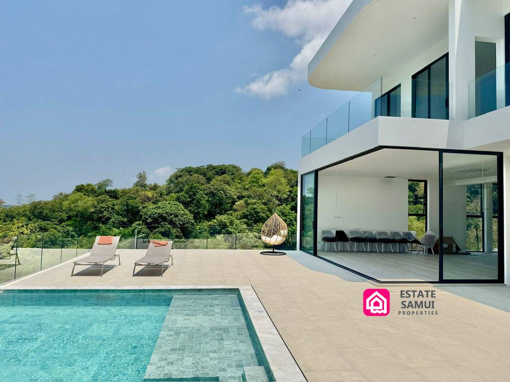 sea view contemporary villas for sale, koh samui