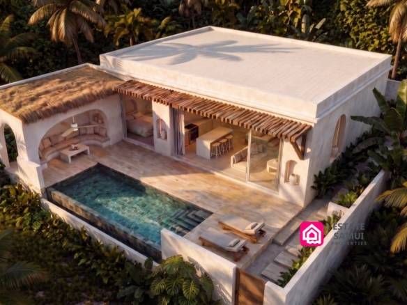 Boho Style Pool Villa