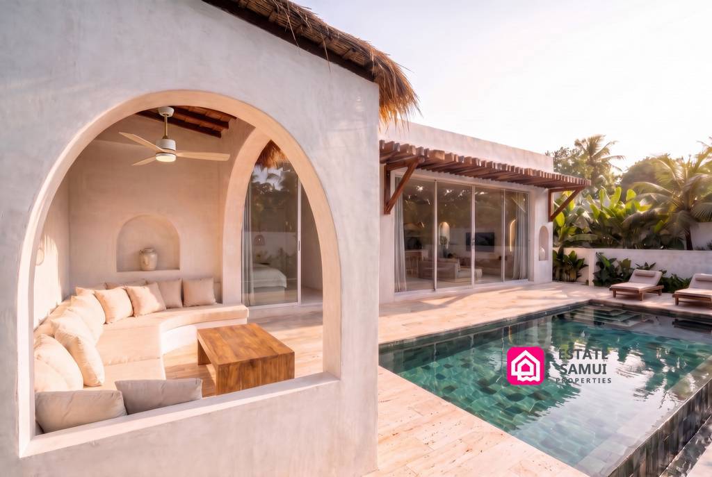 Boho Style Pool Villa